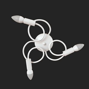 3D sconce loft roots loft1714w-wh