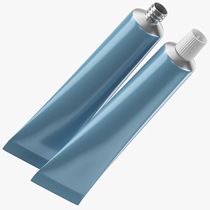 3D model Medical Ointment Tube Set