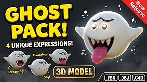 Boo Ghost Mario 4 in 1 Pack