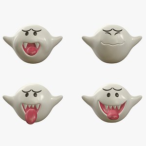 3D Boos Ghosts Super Mario Bros