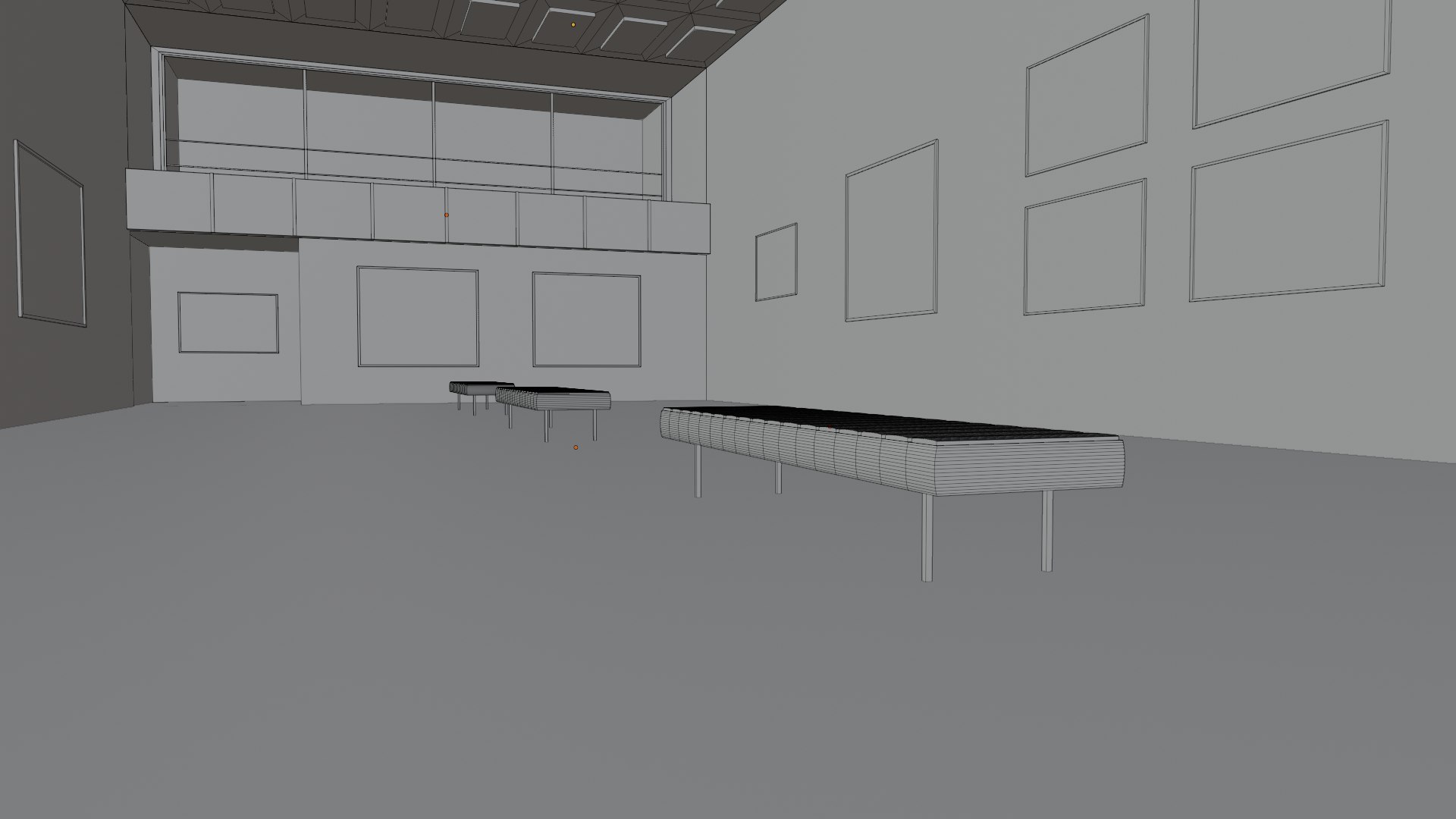 Art Gallery 3D - TurboSquid 2157896 - Interior Design For Art Galleries With 3D Texture