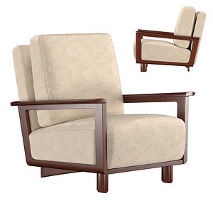 Paolo Buffa Lounge chair 1928 3D model