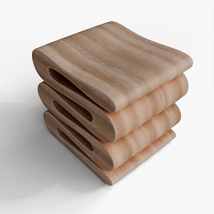 Stackable Wooden Storage Tray 3D Model 3D