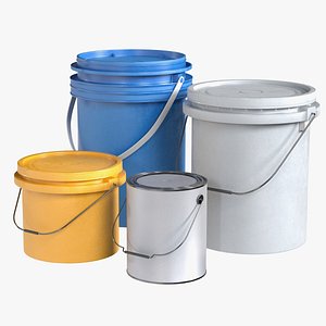 Paint Bucket Plain 3D model