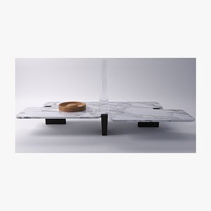 3D Minotti Jacob - coffe table Low-poly model