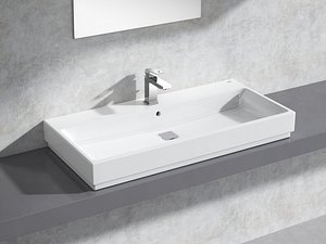 3D cube countertop basin 100