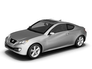 hyundai genesis coupe 3d model