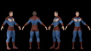 SuperHero A Super Human Being 3D Sculpted Model