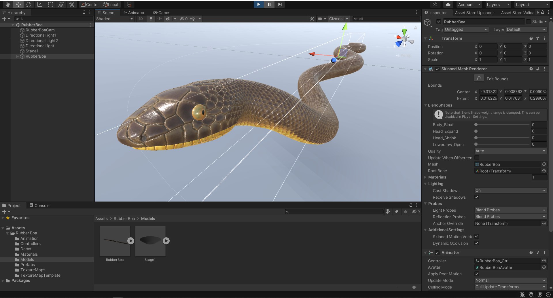 3D Animated Rubber Boa - TurboSquid 1950273