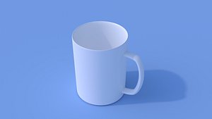 3D ceramic Single coffee cup model