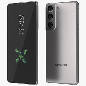 Samsung Galaxy S21 5g Phantom Silver 3D