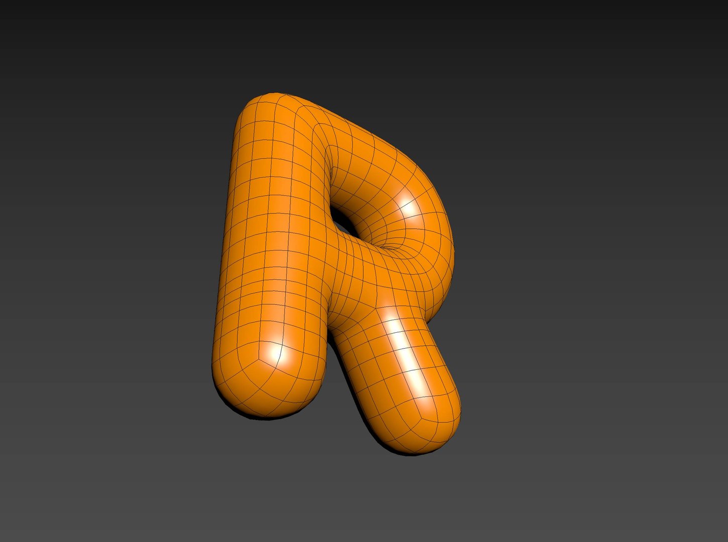 R Alphabet 3D - TurboSquid 2304469