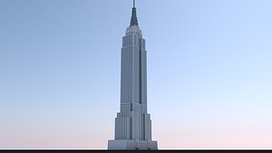 3D empire state building model