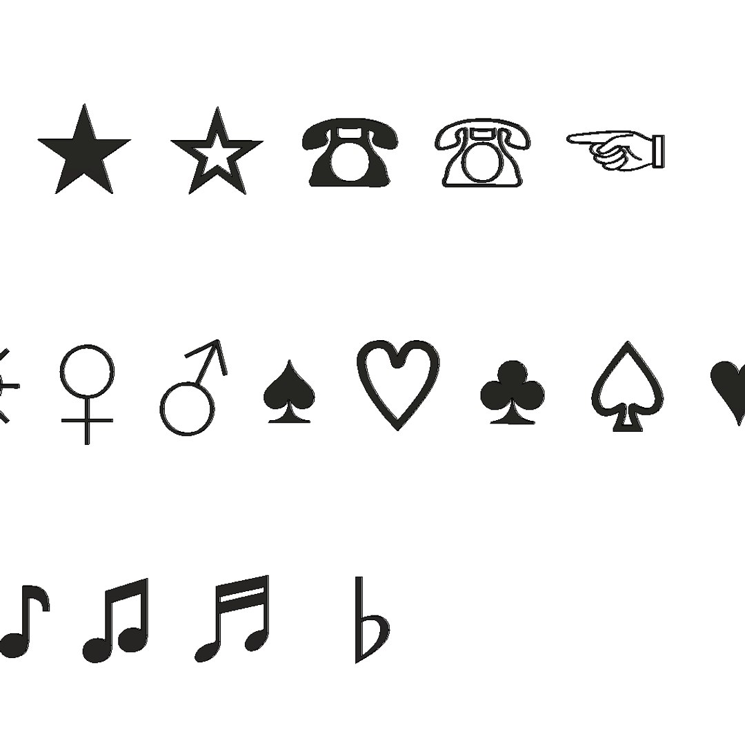 3D Model Symbols Set7 Cg Cad - TurboSquid 1192989