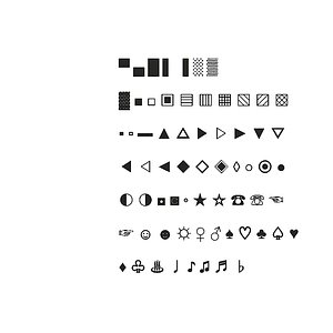 3D model symbols set7 cg cad