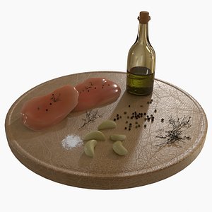 Raw Chicken 3D model
