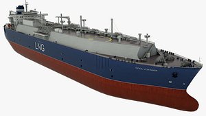 3D tanker cool voyager vessel model