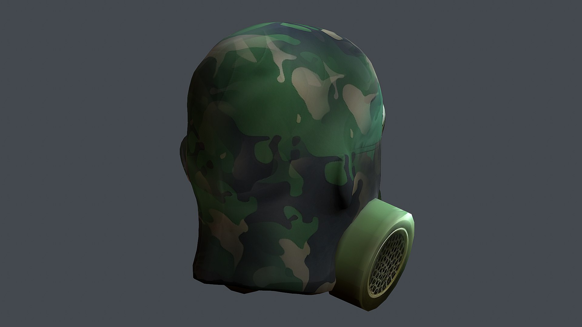 3D Gas mask helmet 3d model military combat soldier armor scifi fantasy ...