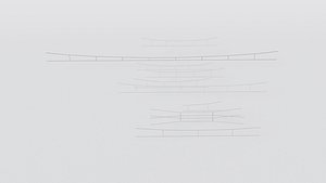 3D Catenary wire set