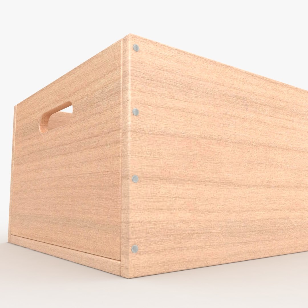 Max Realistic Wooden Box 03