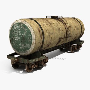 3d model old railway tank