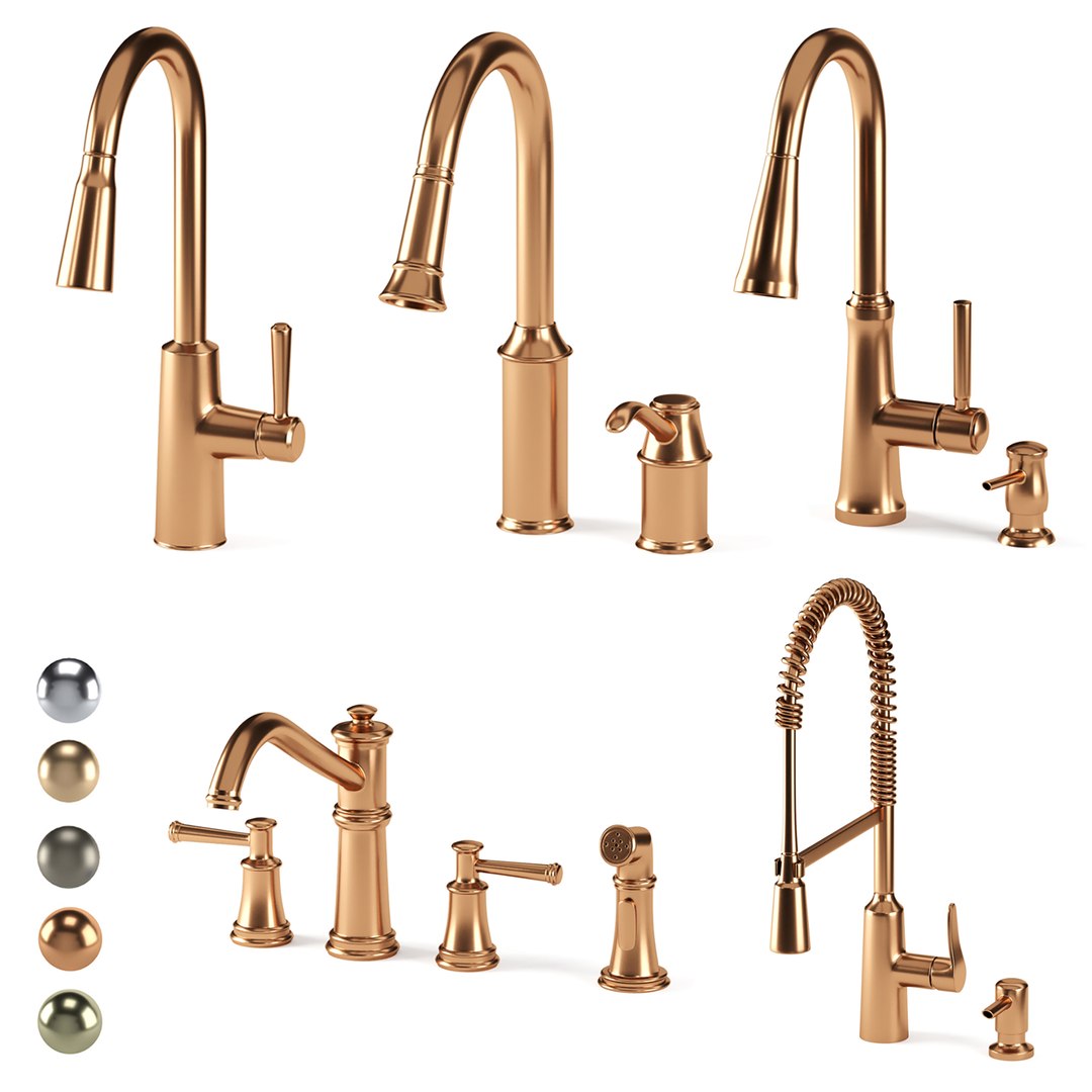 3D Model 15 MOEN Faucet 5 KRAUS Faucet TurboSquid 1916772