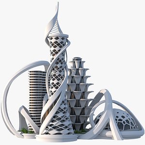 Sci-Fi Futuristic Building Concept 25