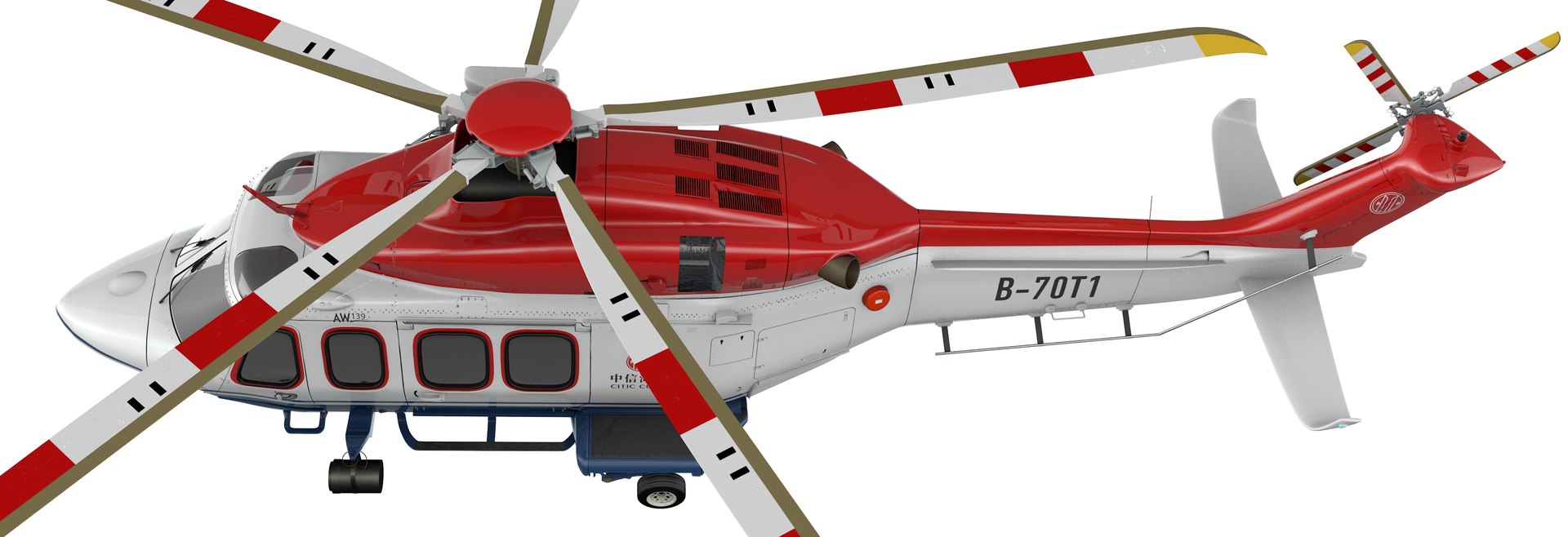 3D AW139 CITIC Offshore Helicopter L2197 - TurboSquid 2268955