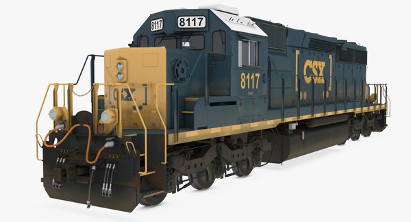 Modelo 3d Locomotora SD40-2 CSX YN3b - TurboSquid 1514304