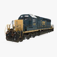 Locomotive SD40-2 CSX YN3b