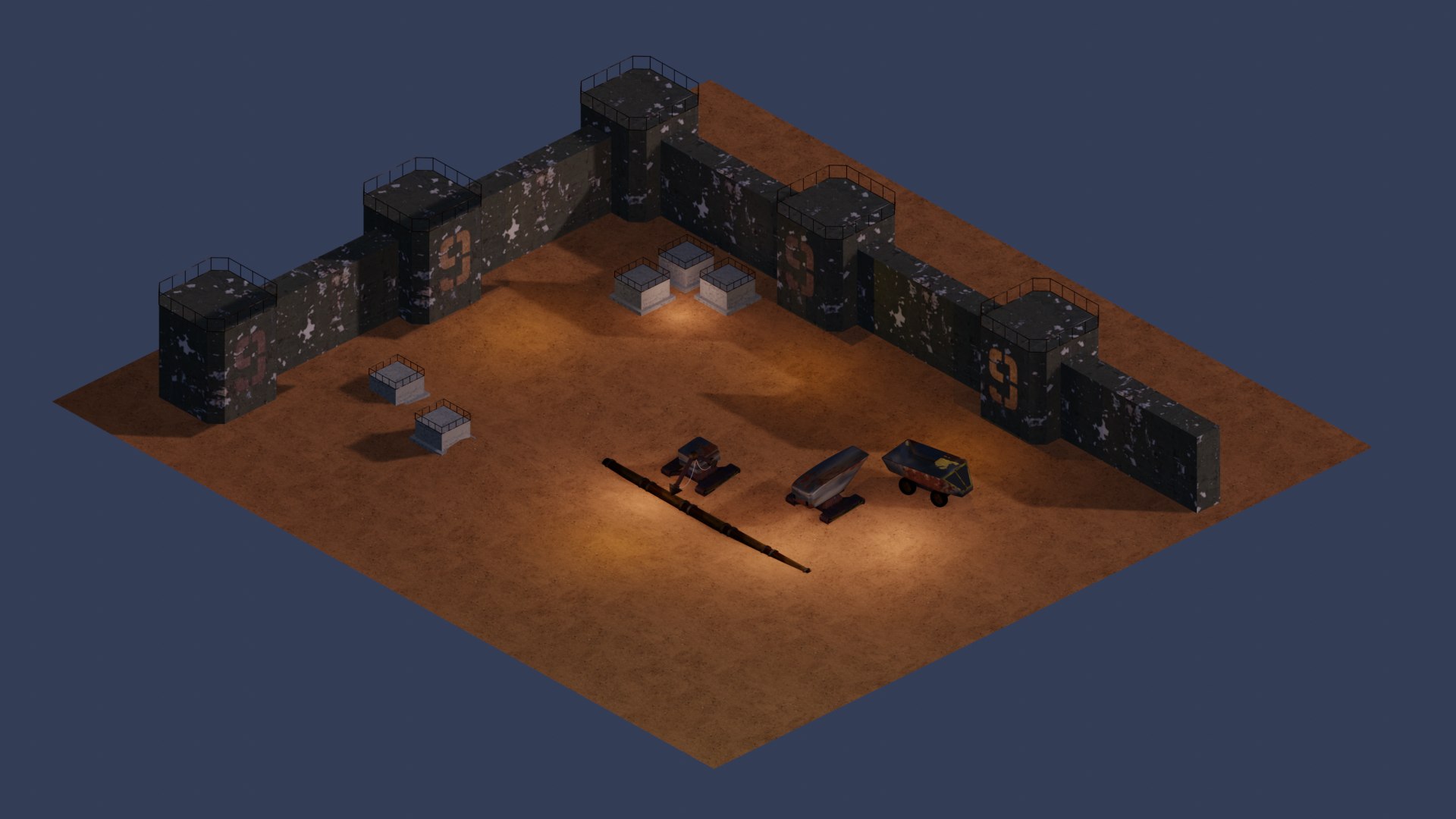 3D Apocalyptic Mine Model - TurboSquid 2161341