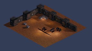3D Apocalyptic Mine model
