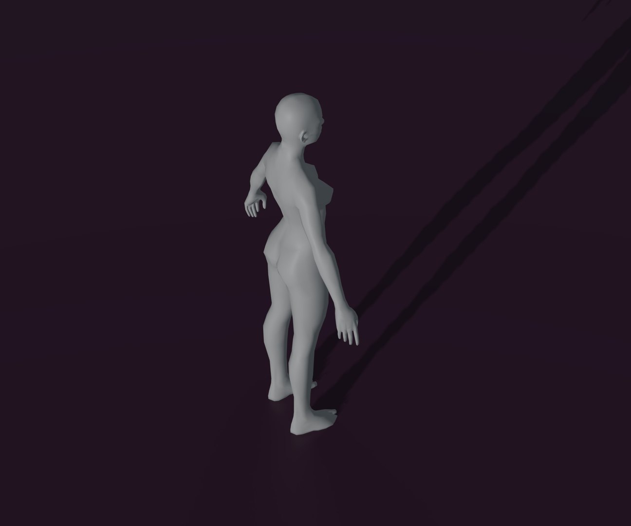 Male and Female Body Base Mesh Animated and Rigged 3D Model 3D model ...