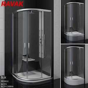 Semicircular shower enclosures Ravak Blix