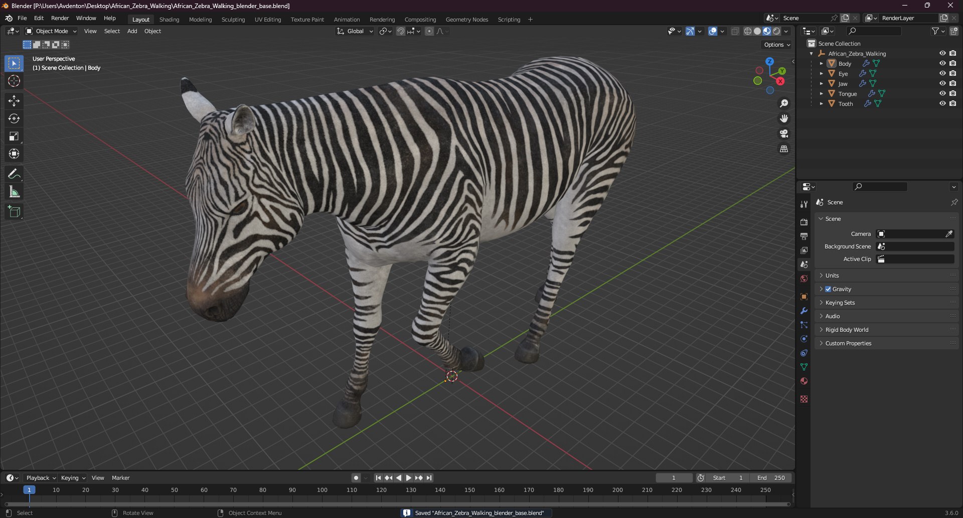 African Zebra Walking 3D https://p.turbosquid.com/ts-thumb/jg/E2ZLTC/xb/african_zebra_walking_1001/jpg/1740184445/1920x1080/fit_q87/af150fe392b00bd99bfb68c179754517e5c263d2/african_zebra_walking_1001.jpg