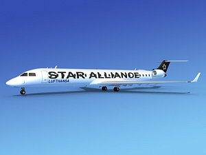 crj900 bombardier 3d max