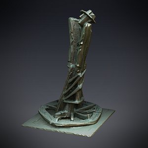 3d statue blind