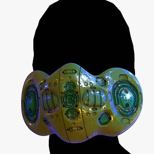 3D model Gas mask protection plastic