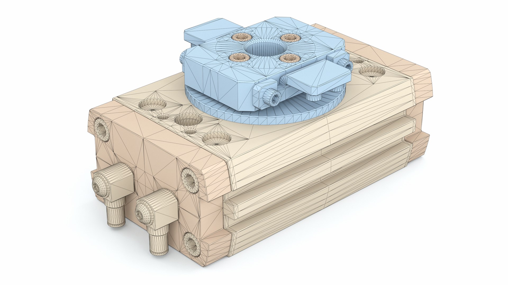 Pneumatic rotary actuator 3D model https://p.turbosquid.com/ts-thumb/jg/JpIoyY/od/a8/jpg/1715467207/1920x1080/fit_q87/6384a421f5b9b0fe57787a3dc47784802da8eac0/a8.jpg