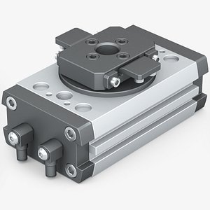 Pneumatic rotary actuator 3D model