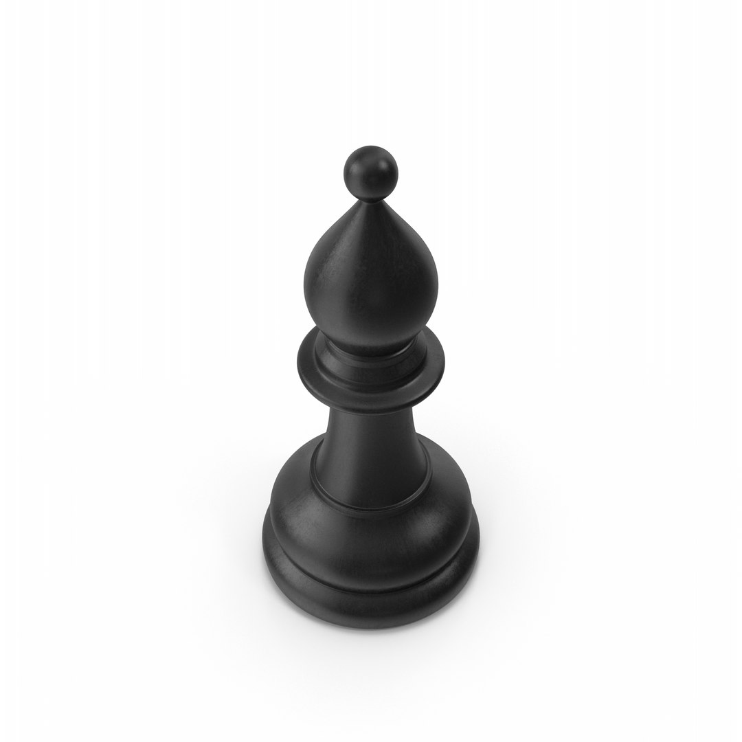 Black Chess Bishop 3D Model - TurboSquid 2137978