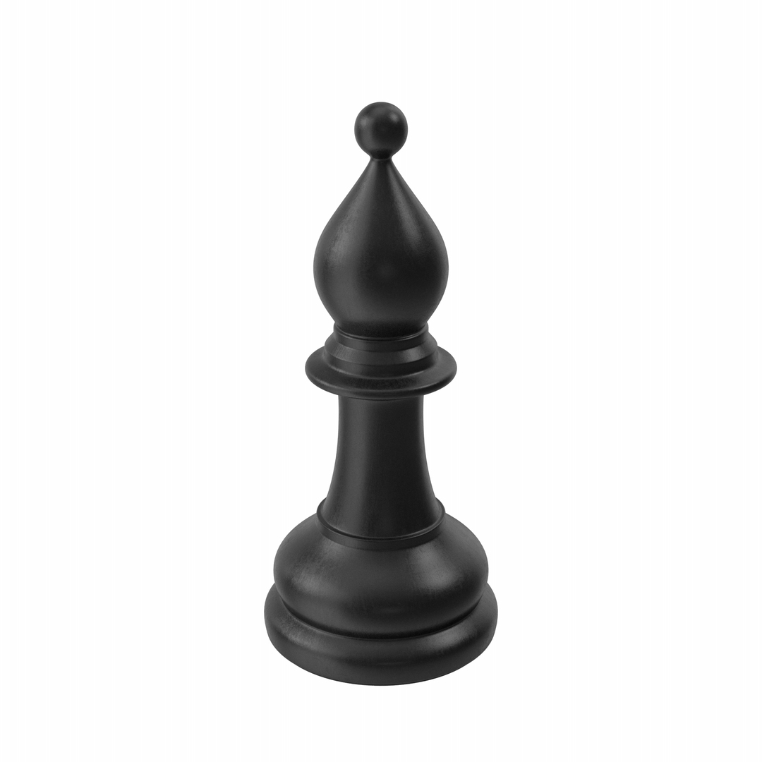 Black Chess Bishop 3D Model - TurboSquid 2137978