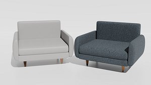 3D model Modern Single Sofa