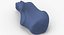 Real Calcaneus Bone 01 White