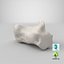 Real Calcaneus Bone 01 White