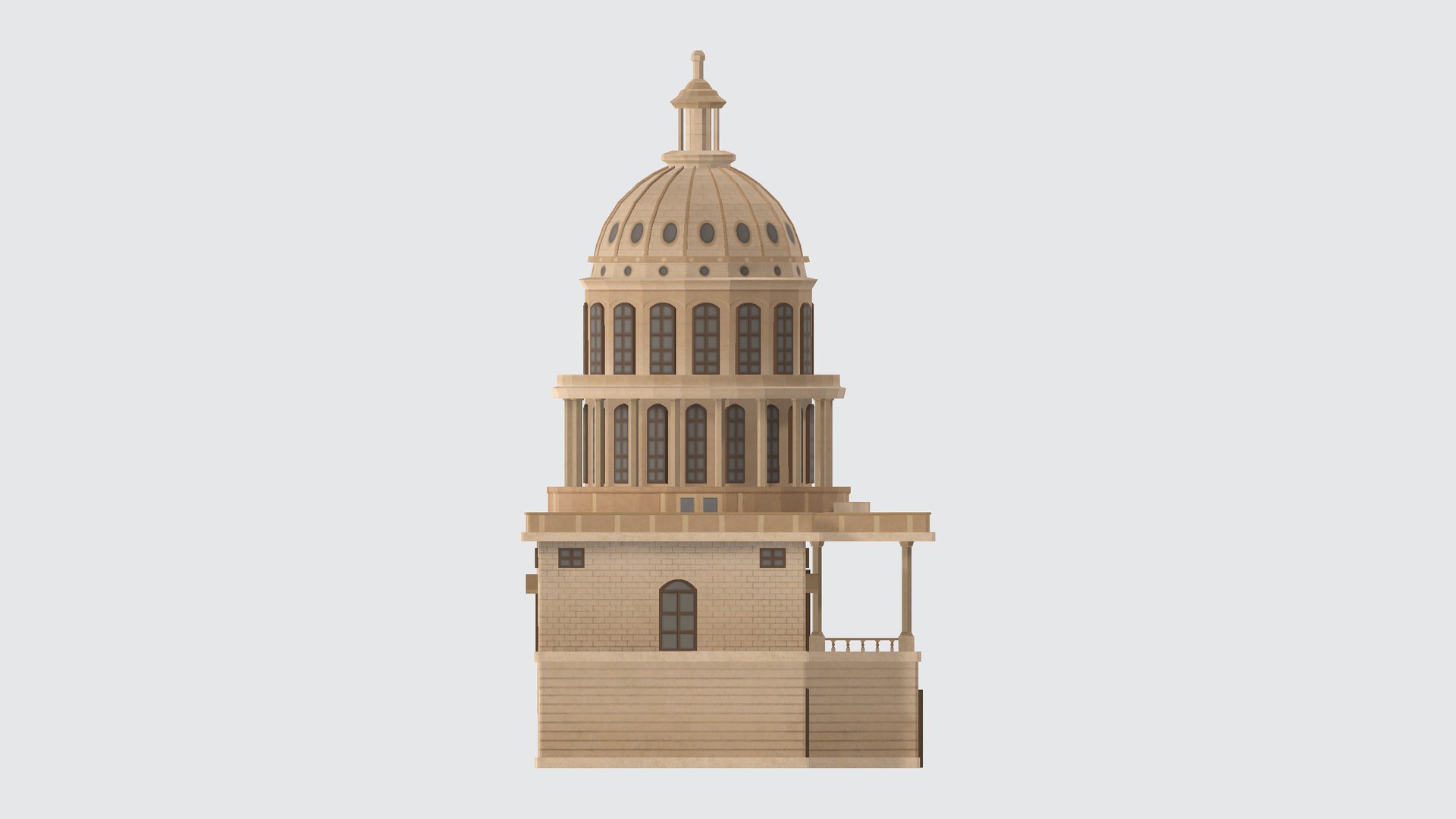 Capitol Mini 3D Model - TurboSquid 2342766