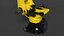 Ultra Robotic Arm Yellow Rigged 3D model