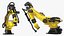 Ultra Robotic Arm Yellow Rigged 3D model
