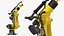 Ultra Robotic Arm Yellow Rigged 3D model