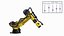 Ultra Robotic Arm Yellow Rigged 3D model